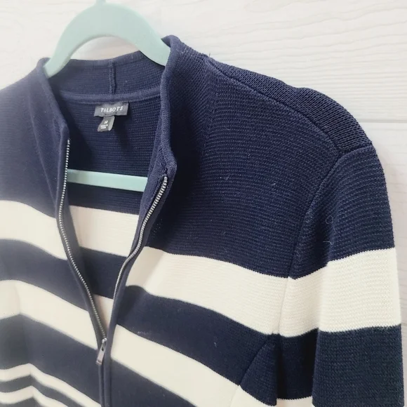Talbots zip Knit Jacket - Picture 3 of 7